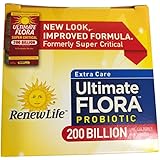 Renew Life Ultimate Flora Extra Care Probiotic 200 Billion (Formerly Super Critical), 7 counts