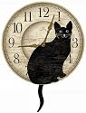 Infinity Instruments Wagging Cat Tail Pendulum Clock