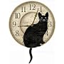 Infinity Instruments Wagging Cat Tail Pendulum Clock