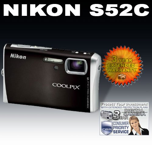 Childrens Toyshop  Photo : Nikon Coolpix S52c 9MP Digital Camera Zoom with 3x Optical Vibration Reduction Zoom with Wi-Fi (Vibrant Black)