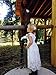 Bow Dream Flower Girl's Dress Vintage Lace Off White 8