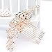 Rhinestone Crystal Hair Comb Pins Women Wedding Hair Jewelry Accessories FA2944