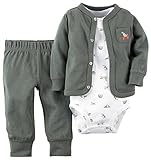 カーターズ Carter's ボディスーツ + カーディガン + パンツ 豪華3点セット 3-Piece Cardigan Set 9M (67-72cm)