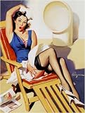 Skirts Ahoy Artist Gil Elvgren Vintage Classic Pin Up Girl Poster Print