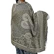 Wool Shawls and Wraps Antique Jacquard Design 80 x 40 inches