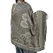 Wool Shawls and Wraps Antique Jacquard Design 80 x 40 inches