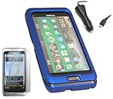 iTALKonline Triple Pack BLUE Tough Armour Hard Hybrid Case/Cover/Skin, LCD  ....