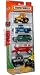2010-2011 MATCHBOX 5 pack FARM RIGS #3 Eco Growers Tractor (yellow), 1957 GMC Stepside (blue), 2000 Chevrolet Suburban (green), Farm Trailer (red/white), International CXT (grey/silver)
