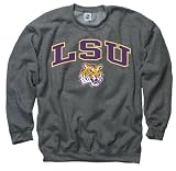 LSU Tigers Dark Heather Perennial II Crewneck Sweatshirt