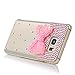 Note 5 Case, Galaxy Note 5 Case - Mavis's Diary 3D Handmade Bling Crystal Lovely Cute Pink Bow with Shiny Pink Diamonds Gems Clear Cover Hard PC Case for Samsung Galaxy Note 5 & Clean Cloth