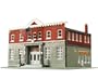 Life-Like Trains  HO Scale Building Kits - Woodlawn Police Station
