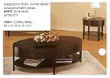 BEAUTIFUL 3pc COFFEE/END TABLE SET IN CAPPUCCINO FINISH
