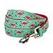 Blueberry Pet Essentials 2 Patterns Durable Pink Flamingo on Light Emerald Dog Leash 5 ft x 3/8