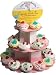 This impressive tower of Fizzy Baker Bath Bombs is perfect for entertaining. Let guests take home a memorable favor to enjoy in a cozy, warm bath at their leisure! This impressive collection displays 24 Bath Bomb Cupcakes and are the perfect sweet and thoughtful gift for ALL ages! Great for teachers, grandkids, co-workers, your hair stylist, manicurist and gal pals! Also makes an excellent party favor and stocking stuffer. ::These realistic looking fizzy bath cupcakes are hand decorated like the real thing, with frosting and decorations made of soap! In the tub, Fizzy Baker Cupcakes soften and scent the water while the soap frosting top floats free to use for a good scrub in the tub. ::Drop the cupcake into warm bathwater and as the cake fizzes, the frosting will separate and become a soapy scrub for washing. Conditioning coconut oils conditions bath water while the subtle, sweet scent of fresh baked cupcakes soothes the senses!::Each Fizzy Baker CupCake Bath Bomb is the size as a regular cupcake!