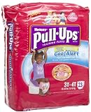 Huggies Pull-Ups Cool Alert Training Pants for Girls - Jumbo Pack case of 4 3T-4T Girl 32-40 lbs