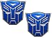 Transformers Autobot Pair Aluminum Medium Emblems in Blue (2)