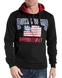 Royal Wear – Sweat homme noir Ã capuche tendance et fashion – Taille : L Couleur : Noir