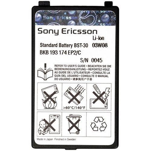 Sony Ericsson BST-30 - Cellular Phone Battery Li-Ion 670 mAh