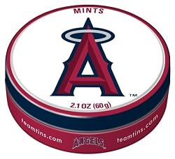 Team Mints, Anaheim Angels, 2.1-Ounce Tins (Pack of 10)