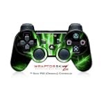 Sony PS3 Controller Skin - Lightning Green