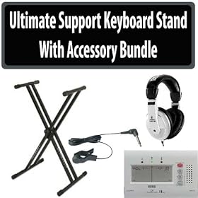 Ultimate Support IQ 2000 Keyboard Stand With Accessory Bundle Ultimate Support IQ-2000 Keyboard Stand With Accessory Bundle