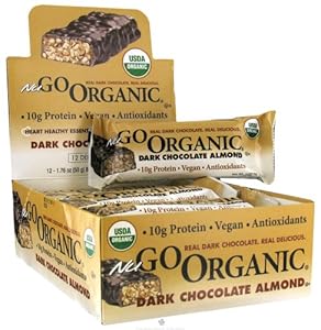 NuGo Nutrition - Organic Bar Dark Chocolate Almond - 1.76 oz.