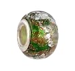 Pandora Style Charm Bead (Z34) Murano Style Lampwork Glass (14mm x 9mm) (fits Troll too)