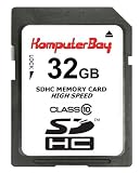 KomputerBay 32GB Class 10 SDHC Ultra High Speed Memory Card Read 20MB/s Write 15MB/s