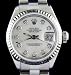 Rolex Ladies Stainless Steel Pearl Diamond Dial Datejust Watch Oyster