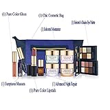 Estee Lauder 2014 Bloomingdales 7 Pieces Gift Set Advanced Night Repair Cream 6-shade Eyeshadow and More Plus Chic Clutch Cosmetic Bag
