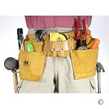 Leather Tool Work Belt 12 Pocket Double Pouch Nail Bag