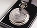 Pewter cased mechanical skeleton pocket watch - Tempus Fugit design