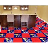 Fanmats Kansas Jayhawks Team Carpet Tiles
