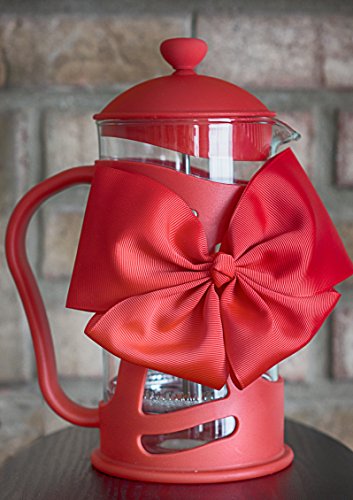 Sunlit French Press Coffee Maker, Red, 4 Cup (1 L), Brew Your Perfect Cup of Coffee or Tea