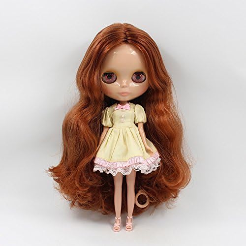 12'' Dolls You Can Diy Arm Can Move the Knees Dark Brown Hair Long Hair Black Skin (Naked Baby)