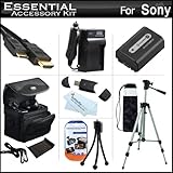 Essential Accessories Kit For Sony Cyber-shot DSC-HX200V Digital Camera Includes Extended Replacement (1000 maH) NP-FH50 B...