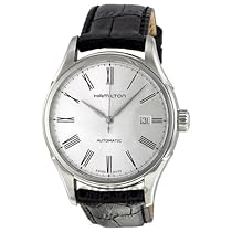 Big Sale Hamilton Valiant Silver Dial Leather Strap Mens Watch H39515754