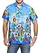 La Leela Hawaiian Shirt For Men Short Sleeve Front-Pocket Printed In Many Colors
