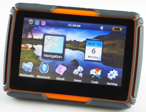 Not Just Another GPS - 4.3 Inch Rugged, Watertight Motorcycle/Car GPS Unit with Bluetooth, USA Maps, PC Nav App, MP3 Player