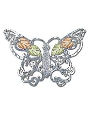 Landstroms Sterling Black Hills Silver Butterfly Brooch Pin - BR405SS