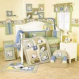 Lambs & Ivy Peek a Boo Snoopy 4 Piece Bedding Set