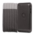 4G Touch Black Silicone Protective Armour Case + Grey Sock Cover & Screen Protector Kit for New Apple iPod Touch 4th Generation - 8GB 32GB 64GB