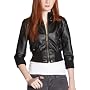 Ashley Junior's Pu Bomber Jacket