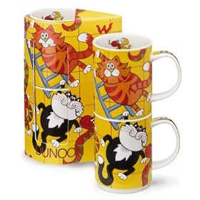 Dunoon Wacky Stackers Snakes and Ladders Set of Mugs