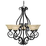 Capital Lighting Hearth Five Light Chandelier in Wrought Iron