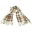 Academic Plaid Long Soft Light Scarf Shawl Wrap Blue