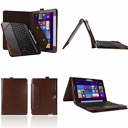 Mama Mouth ASUS Transformer Pad TF103C Customized PU Leather Keyboard Portfolio Case Cover Skin for 10.1" ASUS Transformer Pad TF103C Android Tablet Brown