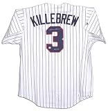 Harmon Killebrew Minnesota Twins Autographed Throwback Pinstripe CC Jersey with HOF 84 Inscription