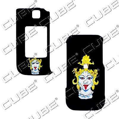 Samsung SCH-U750 ALIAS2 ALIAS 2 Cover Faceplate Face Plate Housing Snap on Snapon Rubberized Protective Hard Case Queen of Darkness Perfect for Halloween