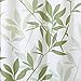 iDesign Leaves X-Long Shower Curtain, Green, 72-Inch by 96-Inch